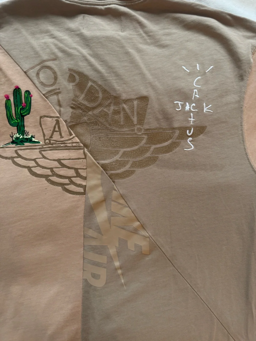 Rare Cactus Jack by Travis Scott x Jordan Short-Sleeve T-Shirt 'Khaki/Desert